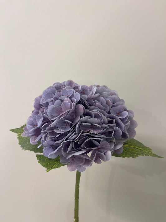 Real Touch Lilac Purple Hydrangea Single Stem