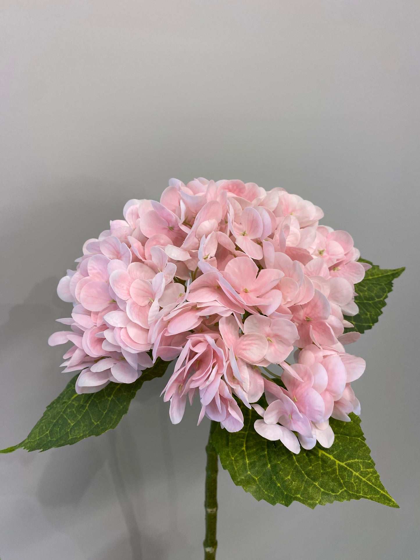 Real Touch Pink Hydrangea Single Stem Artificial Flower