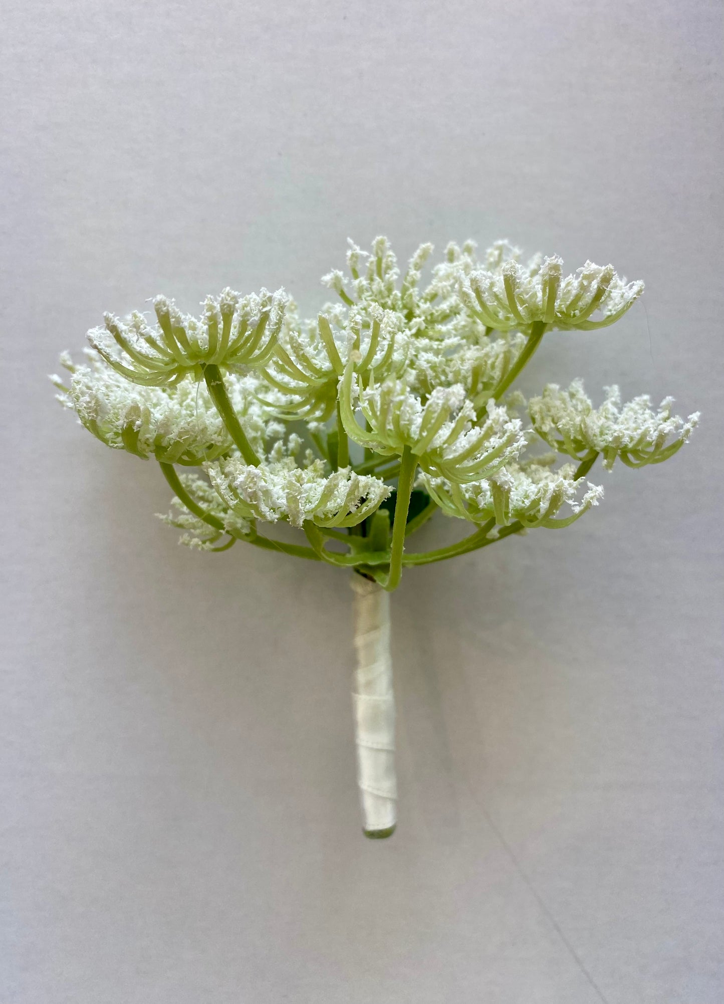 Queens Annes Laces Wedding Buttonhole Artificial Flowers Boutonniere