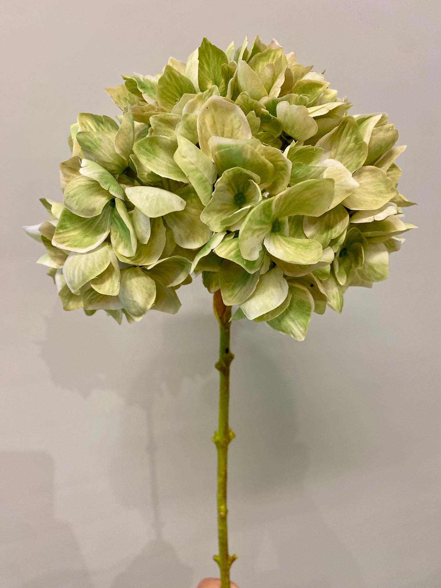 Green Hydrangea Single Stem Artificial Flower