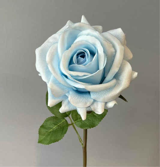 Real Touch Light Blue Hannah Rose Artificial Flowers Faux Flowers