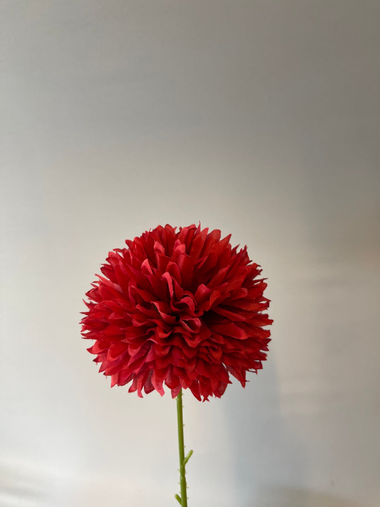 Red Chrysanthemum Single Stem  (Artificial flowers Faux Flowers)