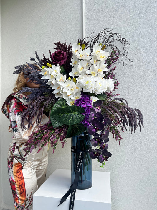 Morada (Artificial flowers, Faux Flowers, arrangement)