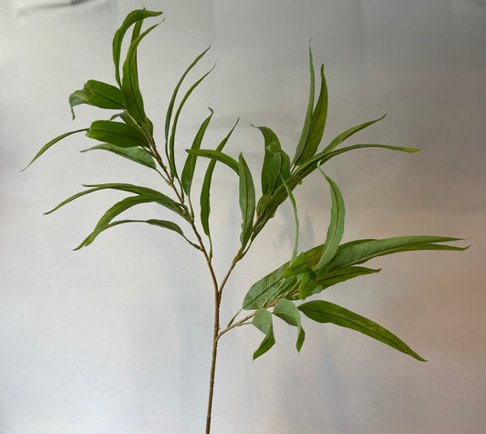 Green Eucalyptus Leaves Single Stem Artificial Flowers Faux Flowers