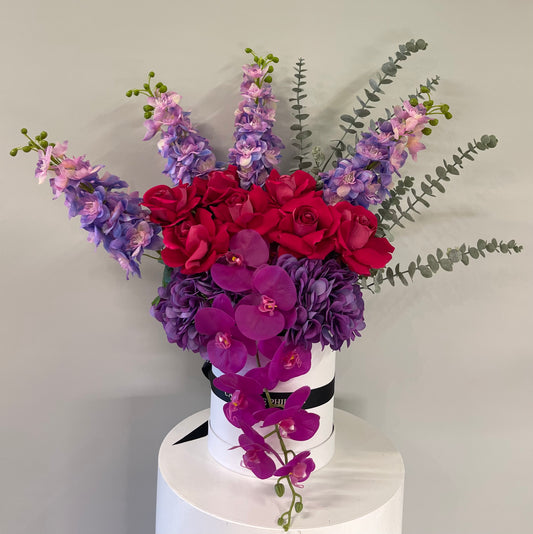 Rebecca Gifting Box Arrangement Artificial Flowers Faux Flowers Arrangement