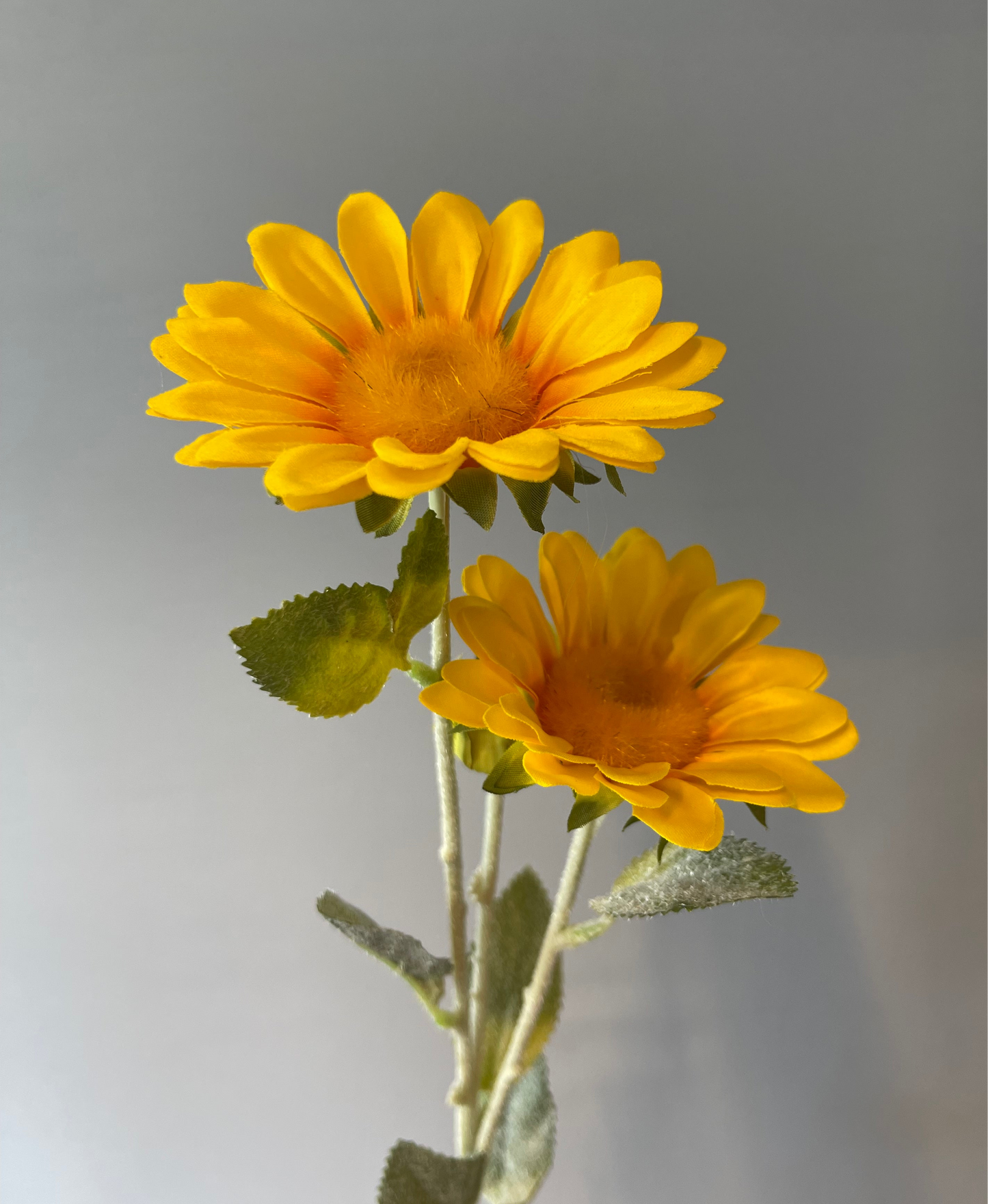 Sunflower Spray Single Stem Artificial Flower Faux Flower