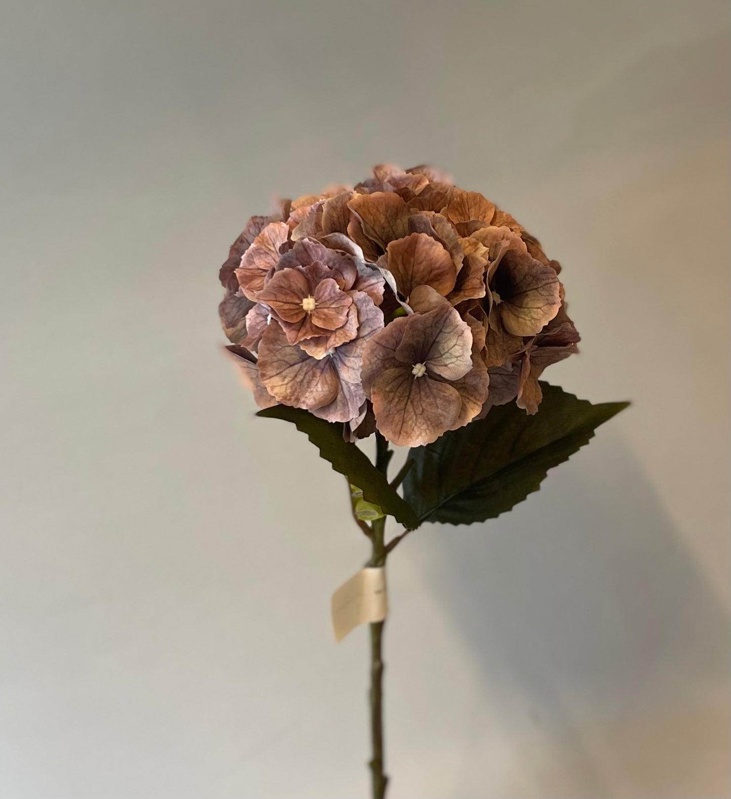 Silk Dusty Mauve Hydrangea Single Stem Artificial Flowers Faux Flowers