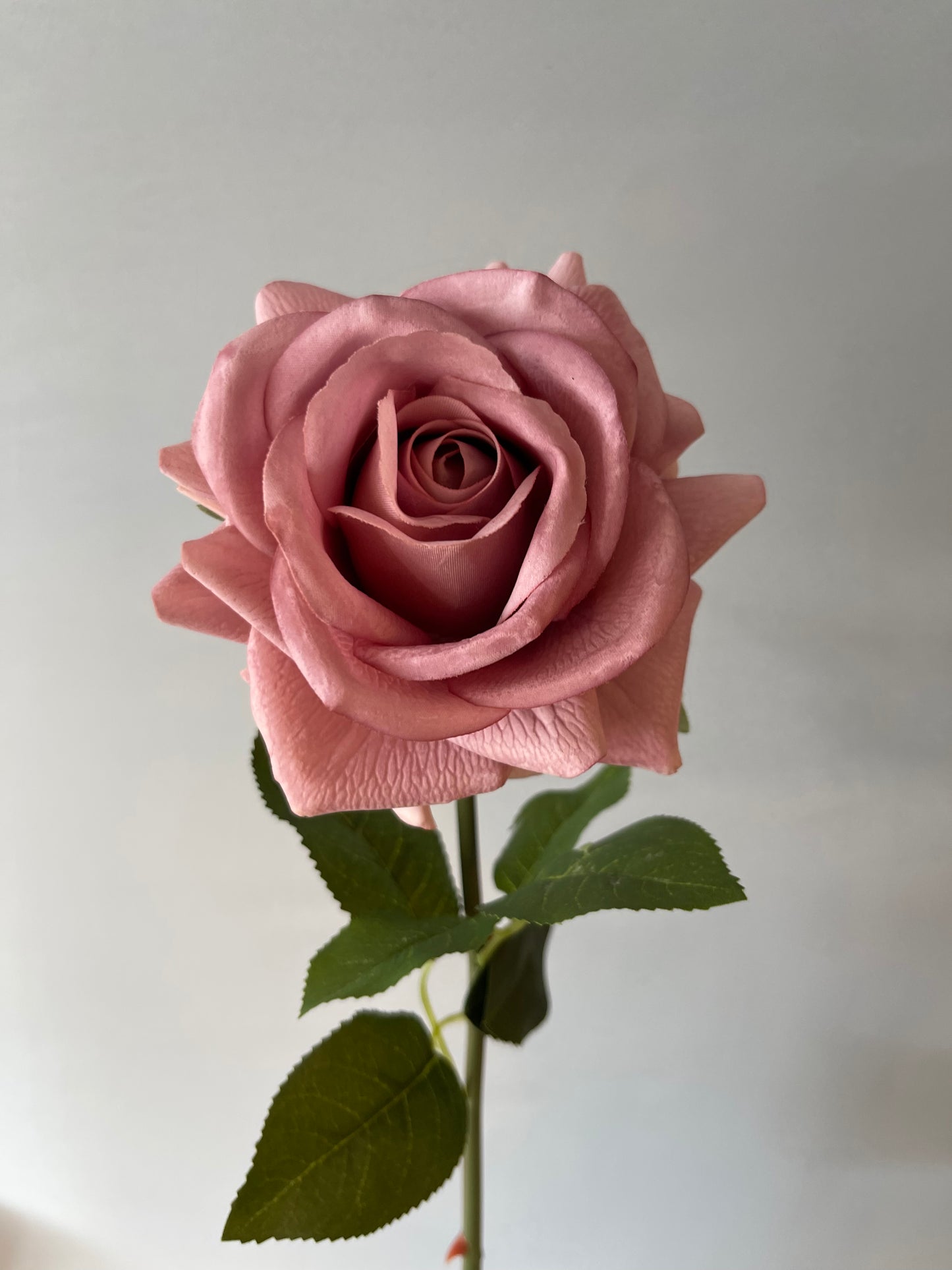 Real Touch Dusty Pink Hannah Rose Single Stem