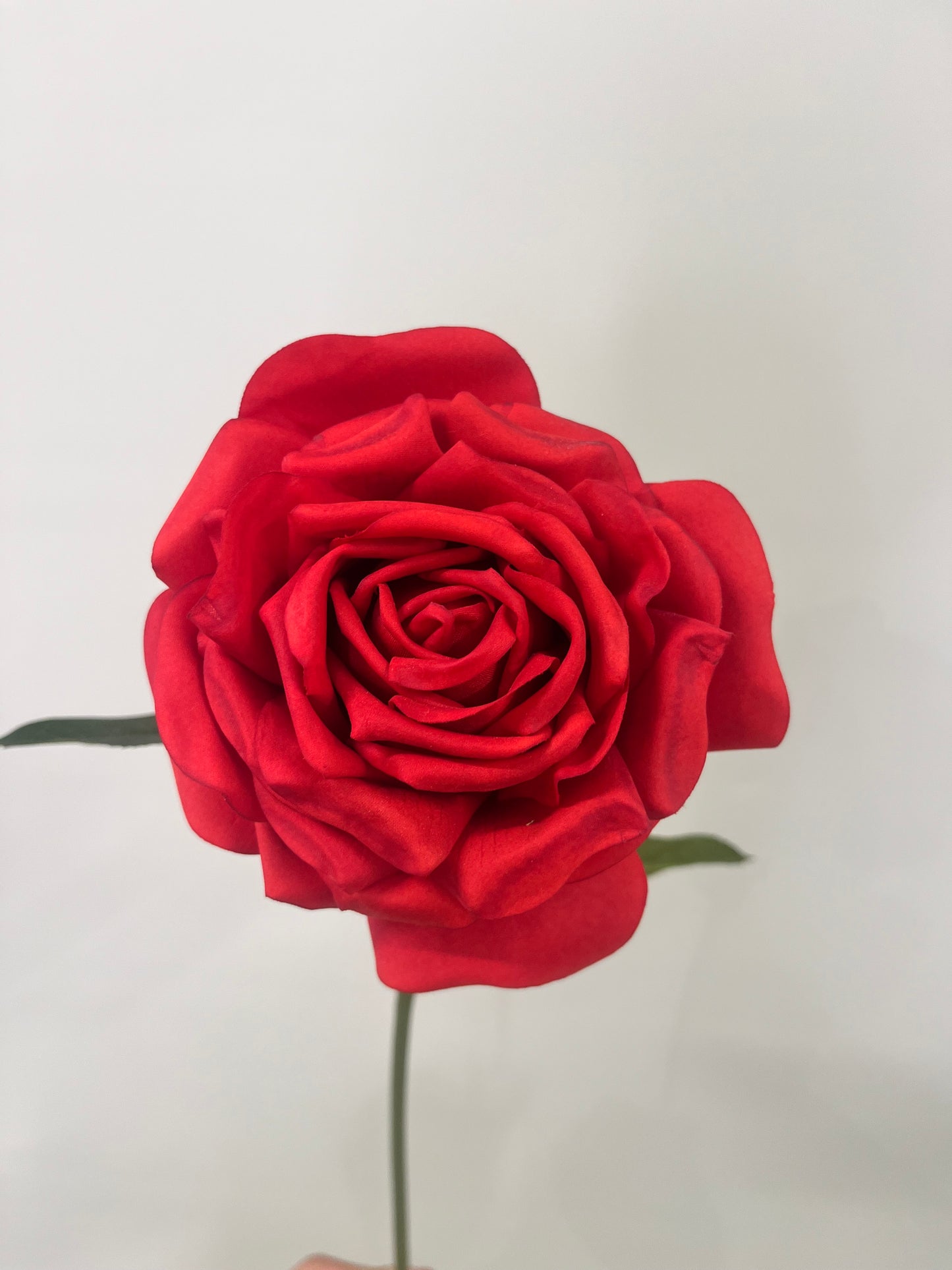 Real Touch Red Bella Rose Single Stem Artificial Flowers Faux Flowers