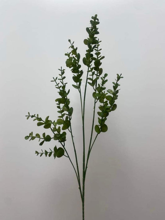 Dark Green Eucalyptus Single Stem Artificial flower Faux Flower