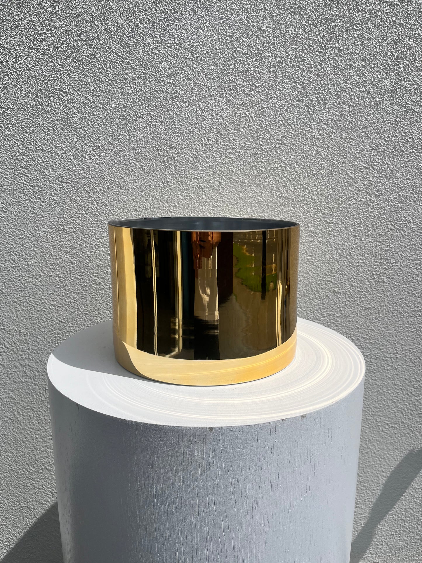 Gold Cylinder Glass Vase