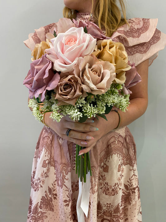 Catherine Phillips Traditional Dusty Tones Wedding Bouquet