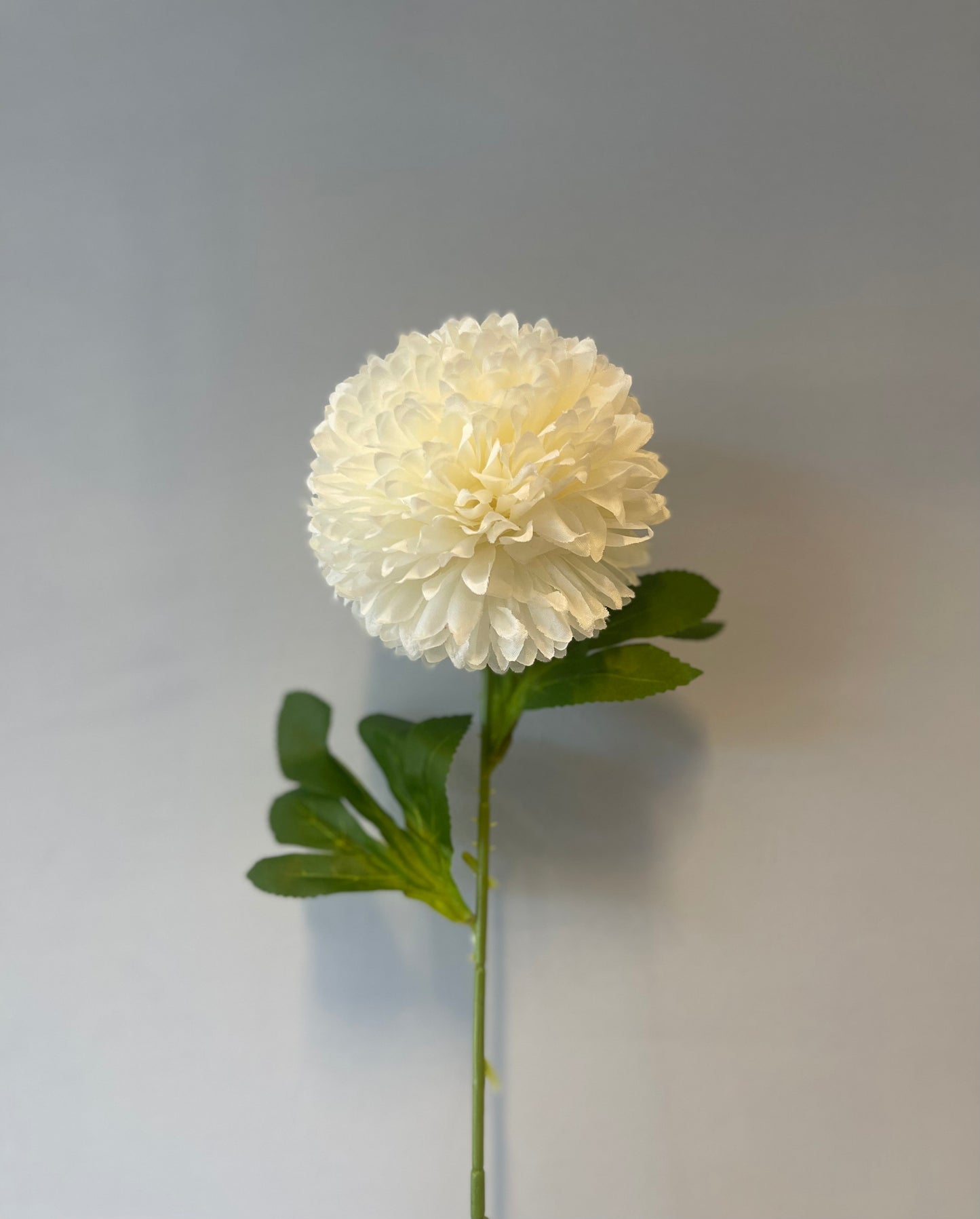 White Chrysanthemum Single Stem Artificial Flower Faux Flower