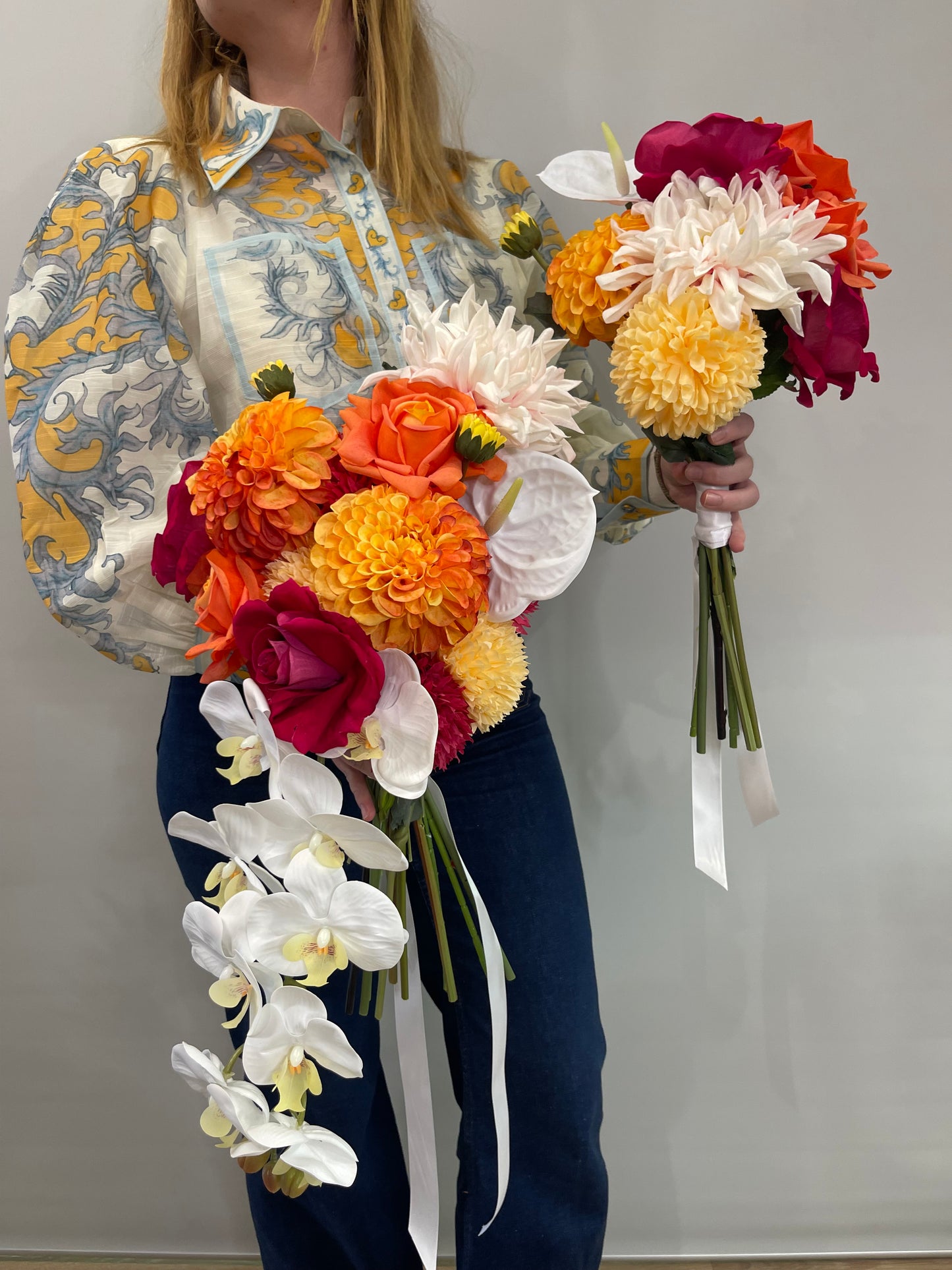 Catherine Phillips Summer Oranges Wedding Bouquet