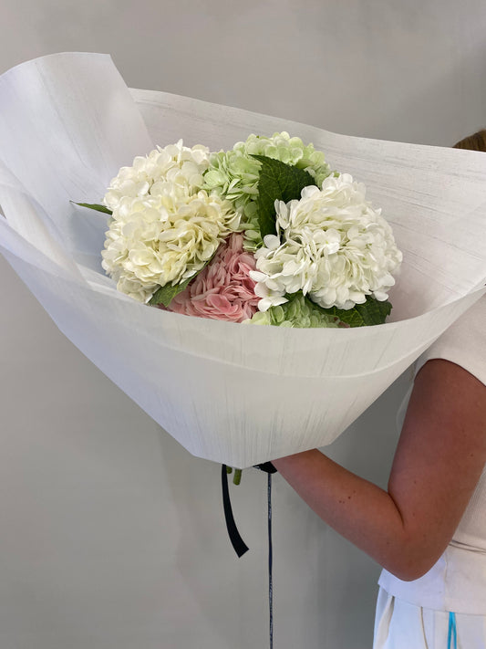 Hydrangea Bouquet Arrangement  Artificial Flowers