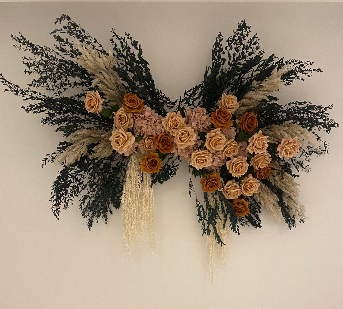 Monica Arbour Hanging Installation Piece - 60 flowers Artificial Flowers Faux Flowers
