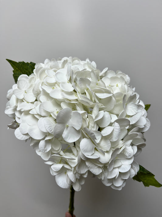 Real Touch White Hydrangea Single Stem - QI2