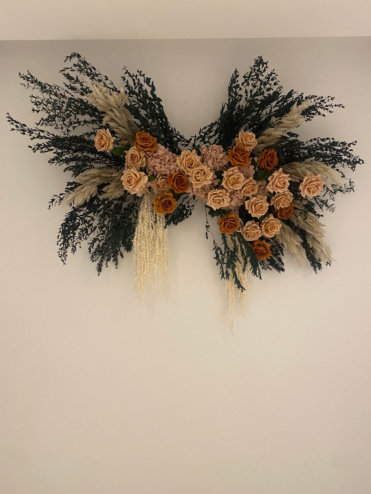 Monica Arbour Hanging Installation Piece - 60 flowers Artificial Flowers Faux Flowers