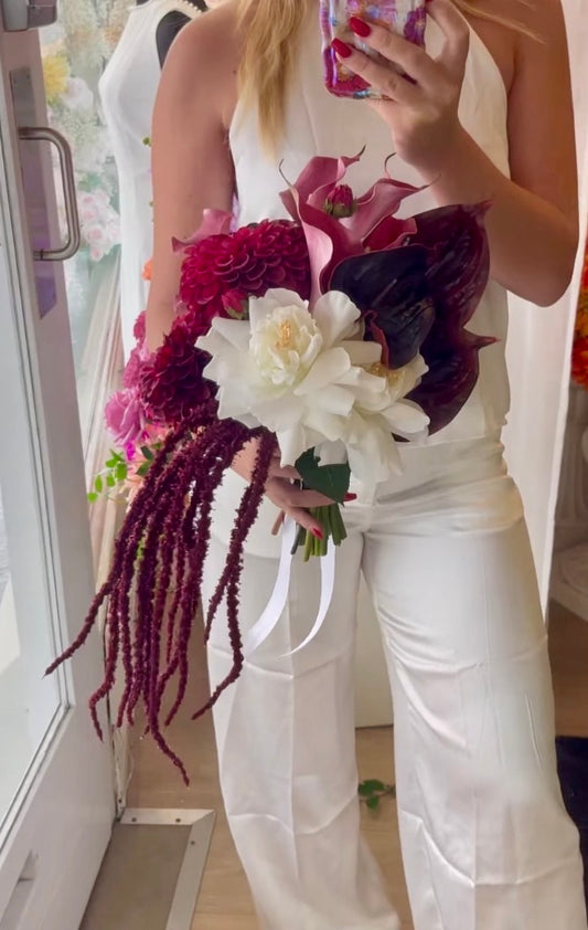 Catherine Phillips Angelina Bridal Wedding Bouquet Artificial Faux Flowers