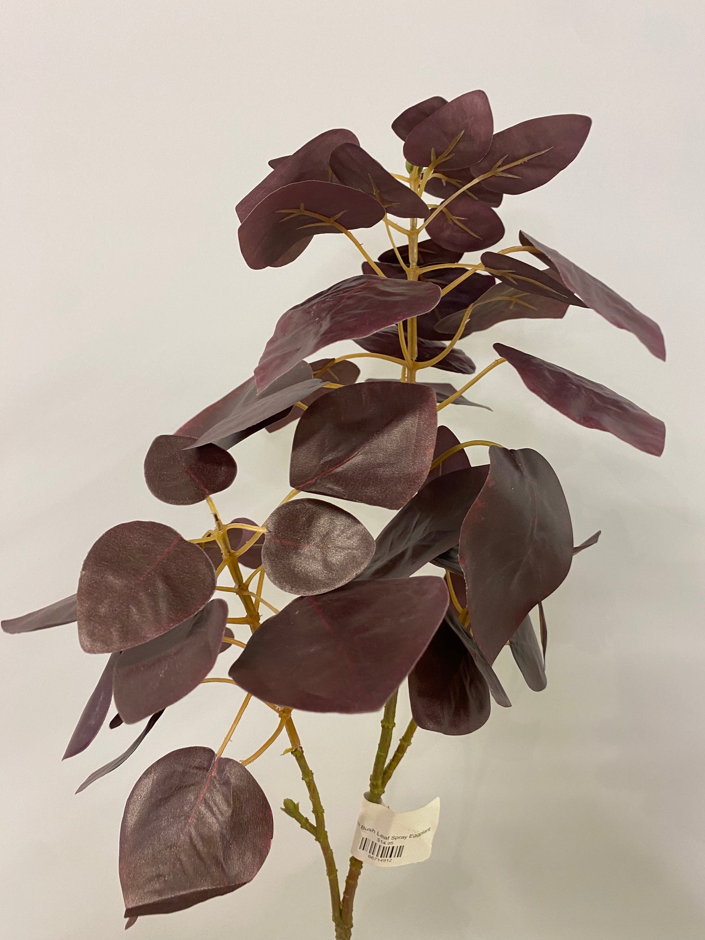 Smoke Bush Leaf Spray Eggplant Artificial Flowers Faux Flowers