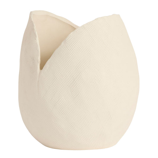 Fleur Creme 3D Printed Vase