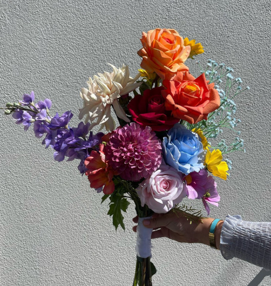 Vivid Bridesmaids Bouquet - 12 flowers